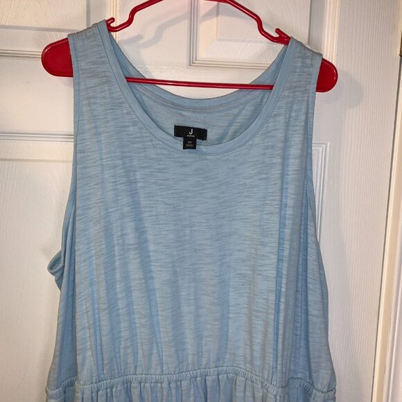 Jason Wu Tiered Pastel Sundress Plus Size 2X Pastel Blue Summer Vacation Beach - Picture 3 of 7